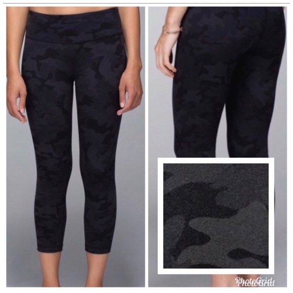 lululemon black camo wunder under